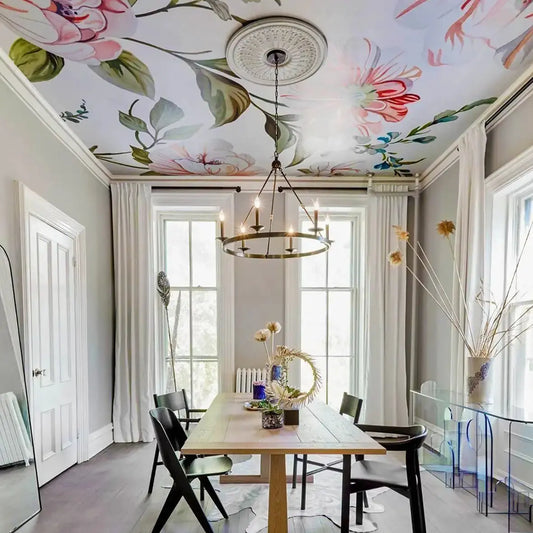 Covering Ceiling With Wallpapers - Artevella