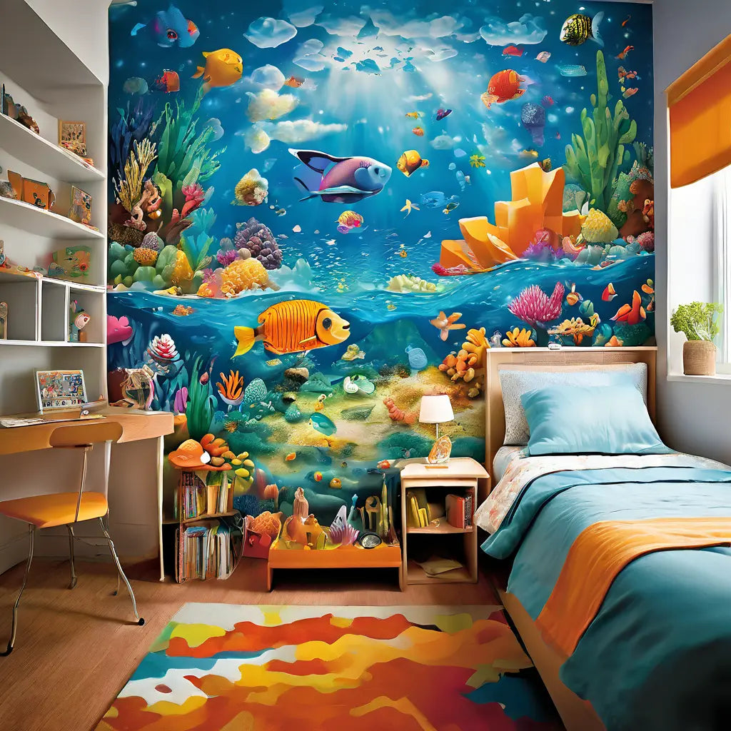 What are some popular wall mural designs for kids' rooms? – Artevella