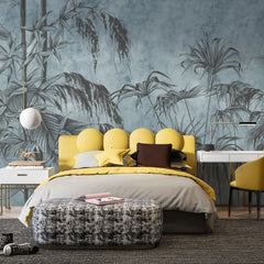 3001-C / Botanical Peel and Stick Wallpaper - Wild Floral, Tropical Leaf Wall Mural, Self Adhesive & Removable Design for Room, Shelf, Drawer Liner - Artevella