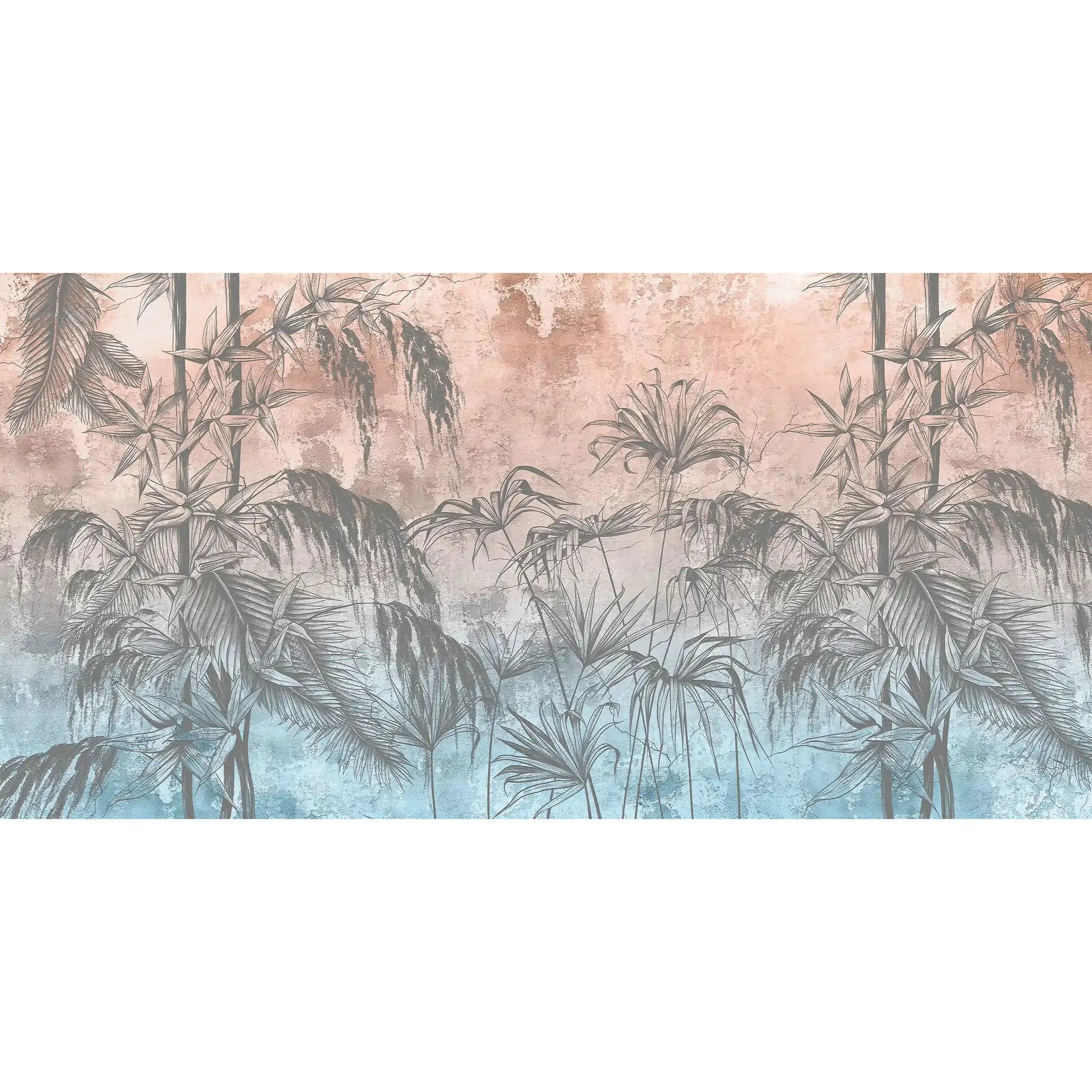 3001-D / Botanical Peel and Stick Wallpaper - Wild Floral, Tropical Leaf Wall Mural, Self Adhesive & Removable Design for Room, Shelf, Drawer Liner - Artevella