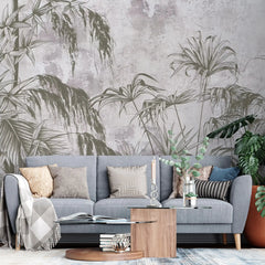 3001-E / Botanical Peel and Stick Wallpaper - Wild Floral, Tropical Leaf Wall Mural, Self Adhesive & Removable Design for Room, Shelf, Drawer Liner - Artevella