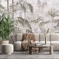 3001-E / Botanical Peel and Stick Wallpaper - Wild Floral, Tropical Leaf Wall Mural, Self Adhesive & Removable Design for Room, Shelf, Drawer Liner - Artevella