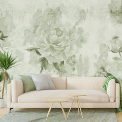 3004-B / Watercolor Floral Peel and Stick Wallpaper - Peony Design for Modern Room Decor, Perfect for Bedroom and Bathroom - Artevella