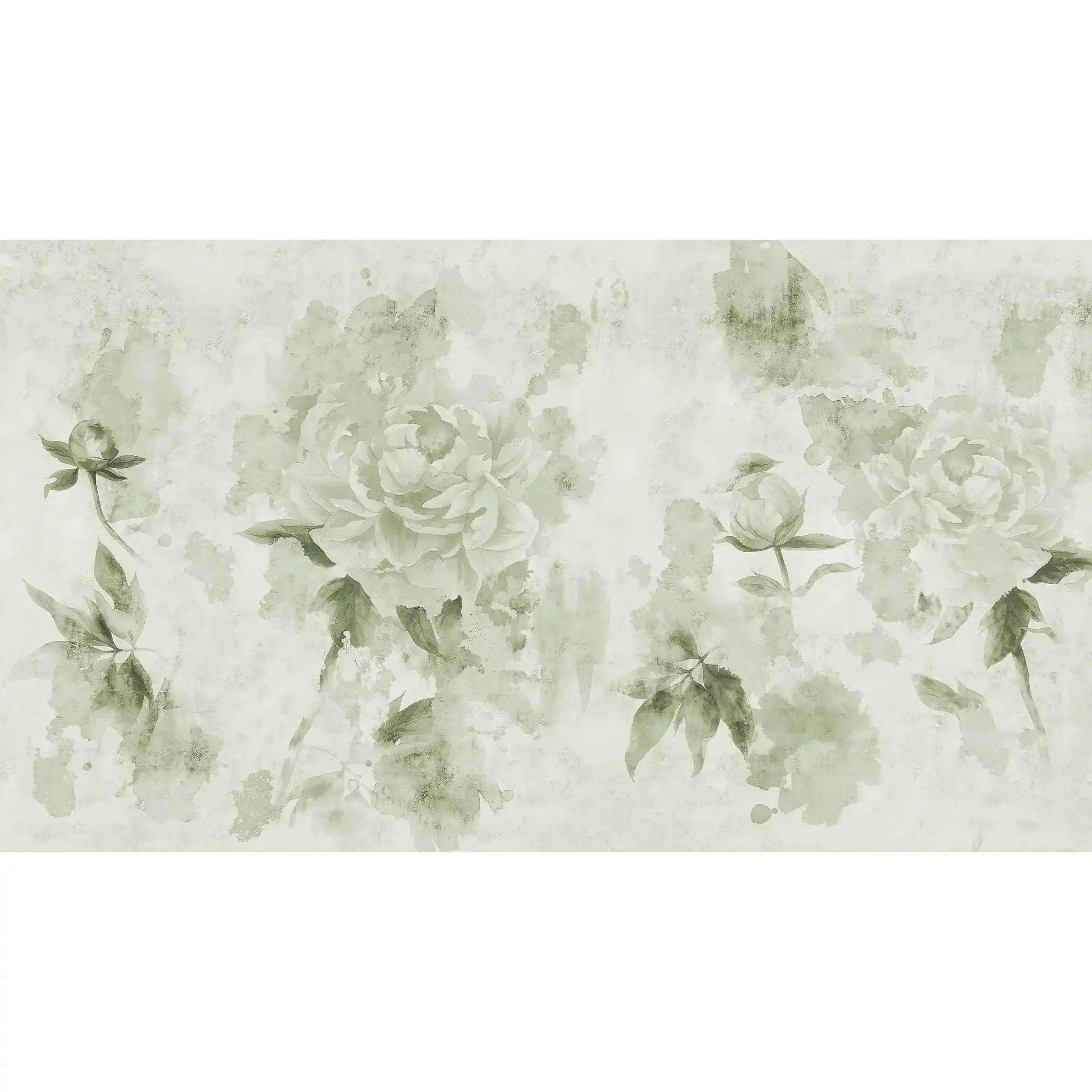 3004-B / Watercolor Floral Peel and Stick Wallpaper - Peony Design for Modern Room Decor, Perfect for Bedroom and Bathroom - Artevella