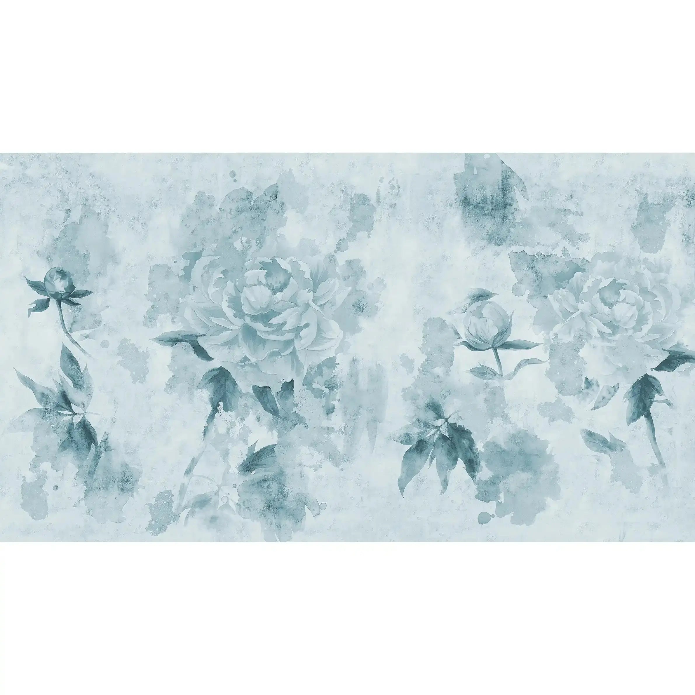 3004-C / Watercolor Floral Peel and Stick Wallpaper - Peony Design for Modern Room Decor, Perfect for Bedroom and Bathroom - Artevella