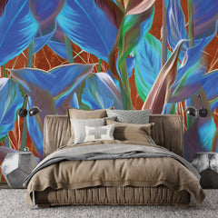 3007-B / Peel and Stick Wallpaper: Tropical Plant Design for Modern Home Decor, Easy to Install and Remove Wall Mural - Artevella