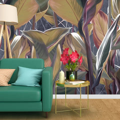 3007-C / Peel and Stick Wallpaper: Tropical Plant Design for Modern Home Decor, Easy to Install and Remove Wall Mural - Artevella