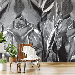 3007-E / Peel and Stick Wallpaper: Tropical Plant Design for Modern Home Decor, Easy to Install and Remove Wall Mural - Artevella