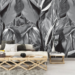 3007-E / Peel and Stick Wallpaper: Tropical Plant Design for Modern Home Decor, Easy to Install and Remove Wall Mural - Artevella