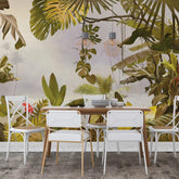 3014-B / Removable Wallpaper Peel and Stick - Abstract Colorful Tropical Plants Design for Modern Home Decor - Artevella