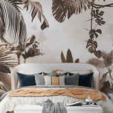 3014-F / Removable Wallpaper Peel and Stick - Abstract Colorful Tropical Plants Design for Modern Home Decor - Artevella