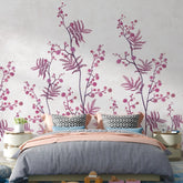 3016-C / Temporary Wallpaper: Floral Wall Mural with Easy Peel Off Design, Ideal for Accent Walls and Shelf Drawers - Artevella