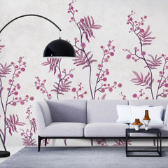 3016-C / Temporary Wallpaper: Floral Wall Mural with Easy Peel Off Design, Ideal for Accent Walls and Shelf Drawers - Artevella