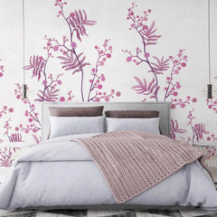 3016-C / Temporary Wallpaper: Floral Wall Mural with Easy Peel Off Design, Ideal for Accent Walls and Shelf Drawers - Artevella