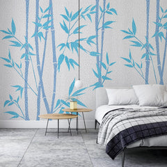 3020-B / Tropical Bamboo Leaf Wallpaper, Peel and Stick, Easy Install, Adhesive Boho Decor for Kitchen, Bathroom - Artevella