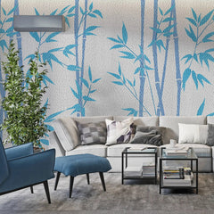 3020-B / Tropical Bamboo Leaf Wallpaper, Peel and Stick, Easy Install, Adhesive Boho Decor for Kitchen, Bathroom - Artevella