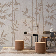 3020-D / Tropical Bamboo Leaf Wallpaper, Peel and Stick, Easy Install, Adhesive Boho Decor for Kitchen, Bathroom - Artevella