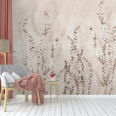 3023-A / Modern Beige Paisley Wallpaper, Adhesive Peel and Stick, Temporary Wallpaper for Home Decor - Artevella
