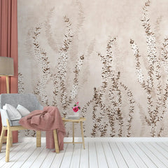 3023-A / Modern Beige Paisley Wallpaper, Adhesive Peel and Stick, Temporary Wallpaper for Home Decor - Artevella