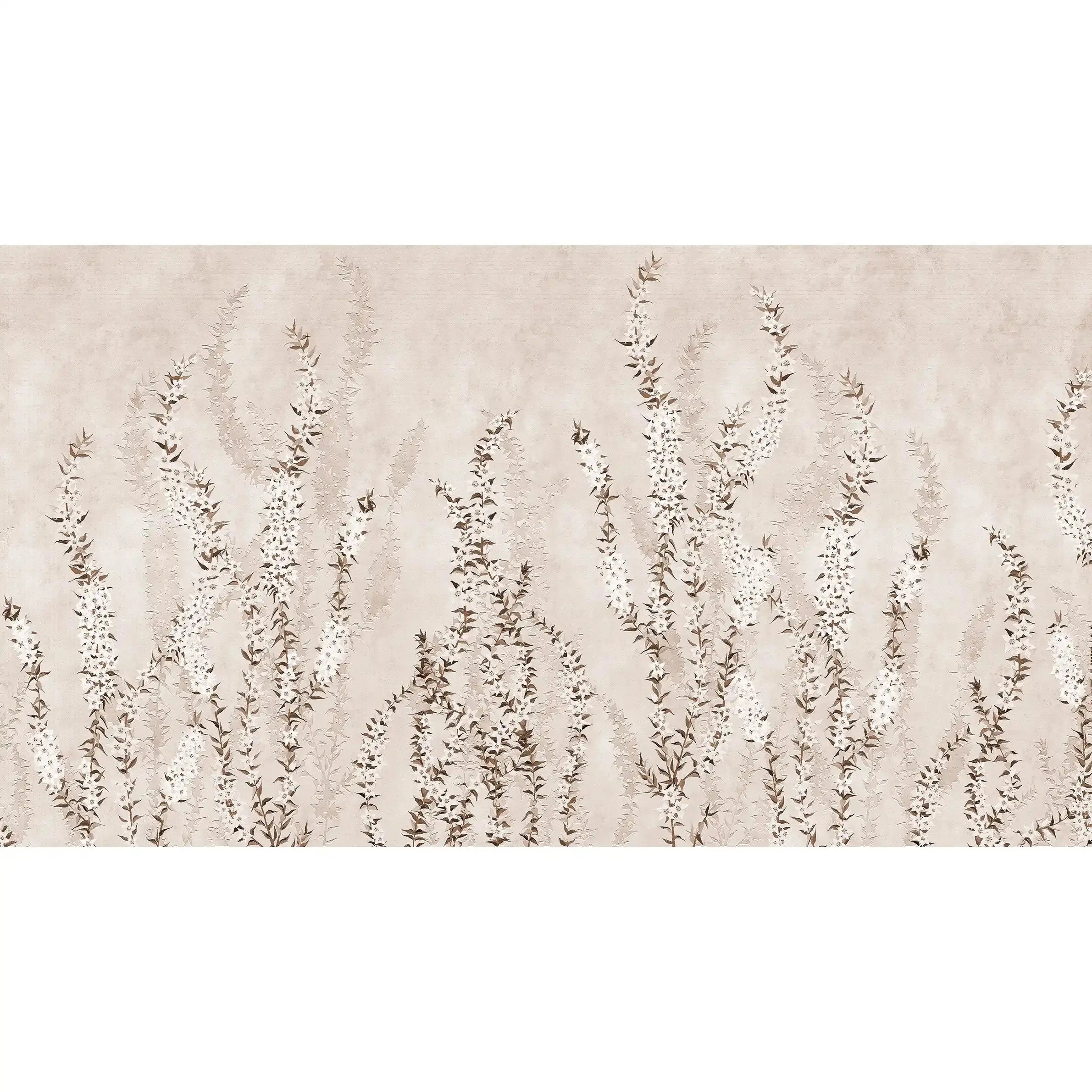 3023-A / Modern Beige Paisley Wallpaper, Adhesive Peel and Stick, Temporary Wallpaper for Home Decor - Artevella