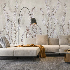 3023-C / Modern Beige Paisley Wallpaper, Adhesive Peel and Stick, Temporary Wallpaper for Home Decor - Artevella