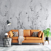 3023-E / Modern Grey Paisley Wallpaper, Adhesive Peel and Stick, Temporary Wallpaper for Home Decor - Artevella