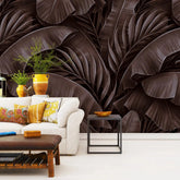 3026-C / Tropical Jungle Leaves Wallpaper, Peel and Stick Mural, Ideal for Bathroom, Bedroom, and Kitchen - Artevella
