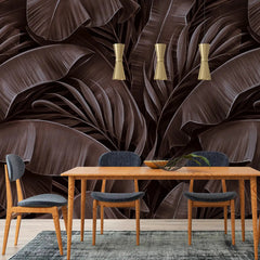 3026-C / Tropical Jungle Leaves Wallpaper, Peel and Stick Mural, Ideal for Bathroom, Bedroom, and Kitchen - Artevella