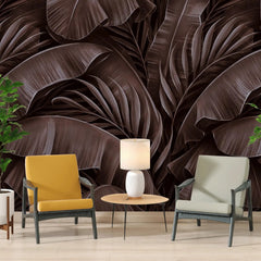3026-C / Tropical Jungle Leaves Wallpaper, Peel and Stick Mural, Ideal for Bathroom, Bedroom, and Kitchen - Artevella