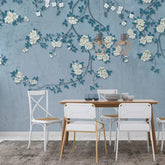 3028-B / Chinese Style Floral Peel and Stick Wallpaper: Easy Install, Adhesive Mural for Walls - Artevella