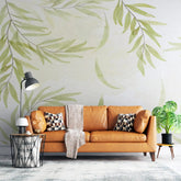 3032-A / Leaf Floral Peel and Stick Wallpaper: Modern Boho Decor with Watercolor Branches Design, Ideal for Temporary or Renters Wallpaper - Artevella
