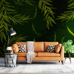 3032-C / Floral Peel and Stick Wallpaper: Modern Boho Decor with Watercolor Branches Design, Ideal for Temporary or Renters Wallpaper - Artevella