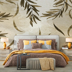 3032-F / Floral Peel and Stick Wallpaper: Modern Boho Decor with Watercolor Branches Design, Ideal for Temporary or Renters Wallpaper - Artevella
