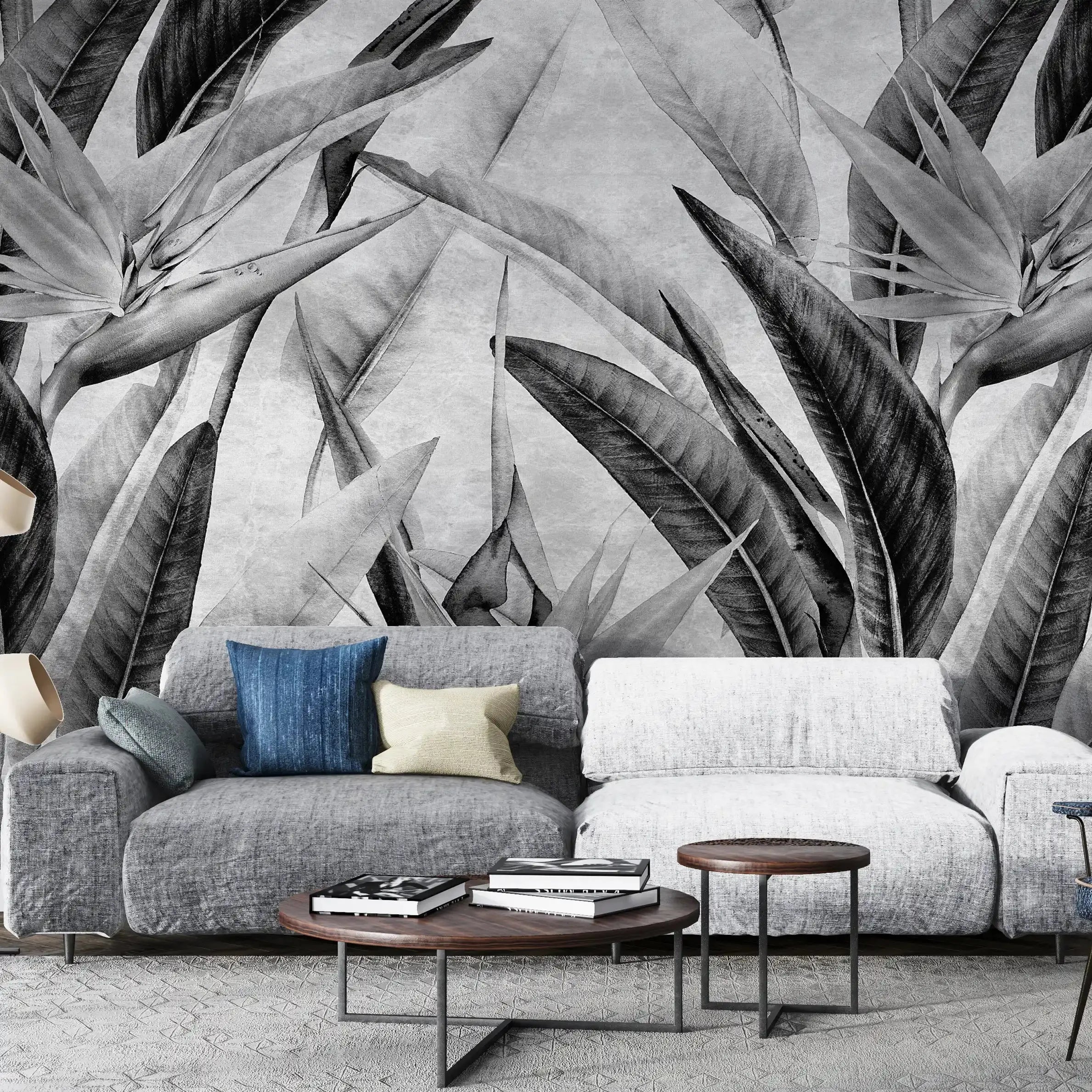 3039-E / Tropical Bird of Paradise Peel and Stick Wallpaper – Vibrant Botanical Design Wall Decor - Artevella
