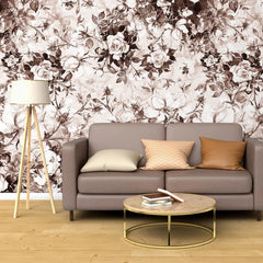 3043-C / Pink Floral Self-Adhesive Wallpaper: Easy Peel and Stick Wall Mural, Modern Room Decor, Bathroom, and Kitchen - Artevella