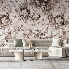 3043-D / Pink Floral Self-Adhesive Wallpaper: Easy Peel and Stick Wall Mural, Modern Room Decor, Bathroom, and Kitchen - Artevella