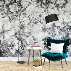 3043-E / Pink Floral Self-Adhesive Wallpaper: Easy Peel and Stick Wall Mural, Modern Room Decor, Bathroom, and Kitchen - Artevella
