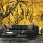 3051-B / Palm Rainforest Wallpaper - Tropical Jungle Peel and Stick Wall Mural for Modern Home Decor - Artevella