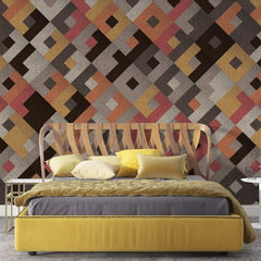 3064-B / Colorful Geometric Pattern Wallpaper - Peelable, Stickable, Ideal for Modern Wall Decor or Accent Wall - Artevella
