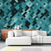 3064-D / Colorful Geometric Pattern Wallpaper - Peelable, Stickable, Ideal for Modern Wall Decor or Accent Wall - Artevella