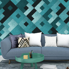 3064-D / Colorful Geometric Pattern Wallpaper - Peelable, Stickable, Ideal for Modern Wall Decor or Accent Wall - Artevella