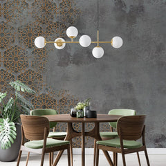 3068-A / Elegant Floral Abstract Peel and Stick Wallpaper with Gold Border - Perfect for Modern Room Deco - Artevella