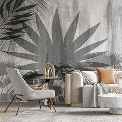 3077-E / Botanical Wall Mural: Peel and Stick Wallpaper with Wild Floral and Plant Motif - Artevella