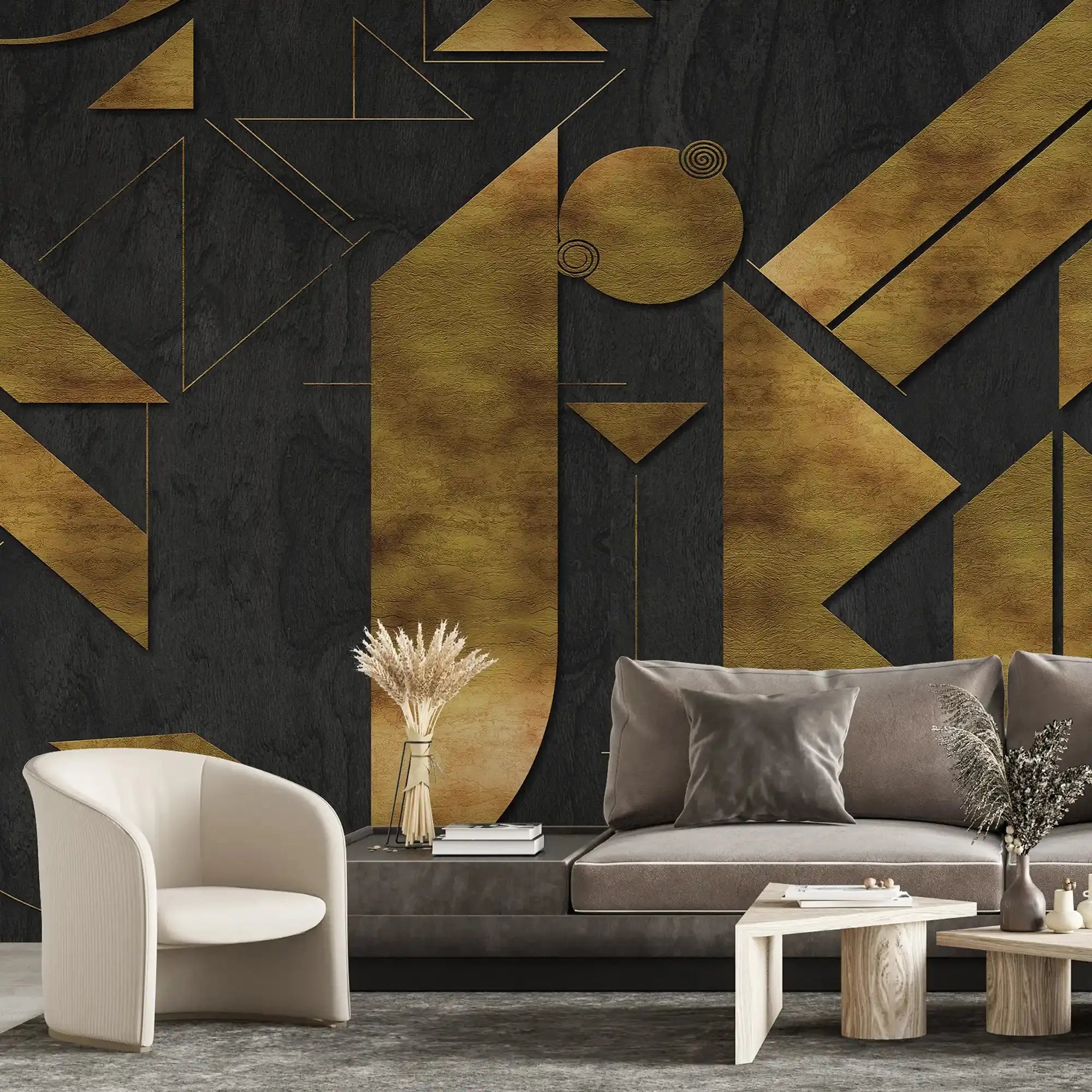 3078-A / Adhesive Boho Wallpaper Peel and Stick: Easy Install Geometric Pattern for Walls, Bedrooms, Kitchens - Modern, Temporary Room Decor - Artevella