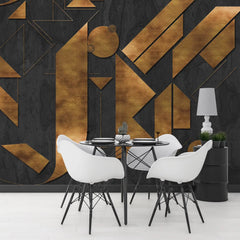 3078-B / Adhesive Boho Wallpaper Peel and Stick: Easy Install Geometric Pattern for Walls, Bedrooms, Kitchens - Modern, Temporary Room Decor - Artevella