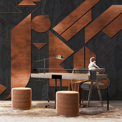 3078-C / Adhesive Boho Wallpaper Peel and Stick: Easy Install Geometric Pattern for Walls, Bedrooms, Kitchens - Modern, Temporary Room Decor - Artevella