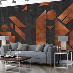 3078-C / Adhesive Boho Wallpaper Peel and Stick: Easy Install Geometric Pattern for Walls, Bedrooms, Kitchens - Modern, Temporary Room Decor - Artevella