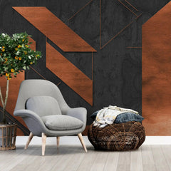 3078-C / Adhesive Boho Wallpaper Peel and Stick: Easy Install Geometric Pattern for Walls, Bedrooms, Kitchens - Modern, Temporary Room Decor - Artevella