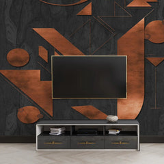 3078-C / Adhesive Boho Wallpaper Peel and Stick: Easy Install Geometric Pattern for Walls, Bedrooms, Kitchens - Modern, Temporary Room Decor - Artevella