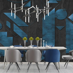 3078-D / Adhesive Boho Wallpaper Peel and Stick: Easy Install Geometric Pattern for Walls, Bedrooms, Kitchens - Modern, Temporary Room Decor - Artevella